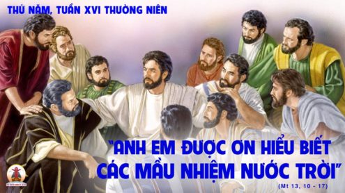 Thứ Năm tuần 16 thường niên. – Lý do dùng Dụ Ngôn.