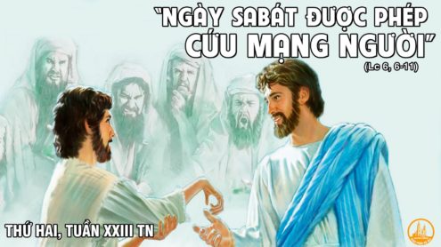 Thứ Hai tuần 23 thường niên. – Làm việc tốt ngày Sabbat.