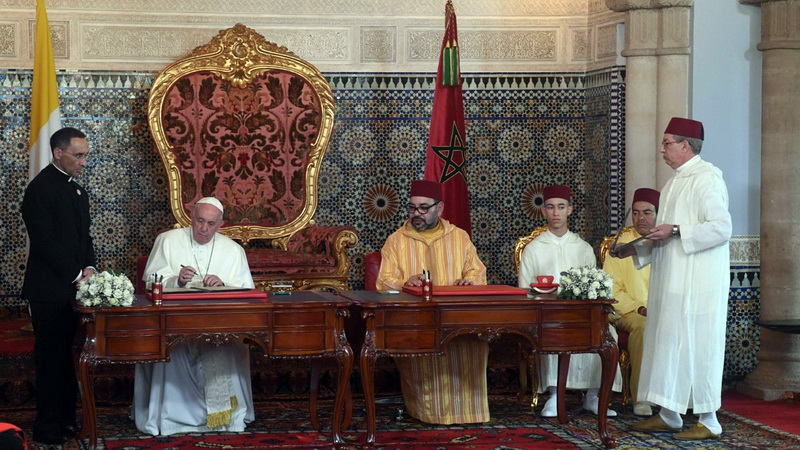 Đức Thánh Cha và Vua Maroc ký tuyên ngôn chung về thành Jerusalem