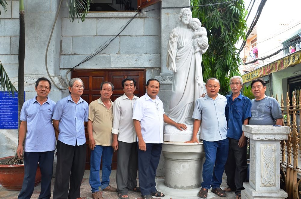 Gx. Vĩnh Hòa - Đón nhận tượng Thánh Giuse